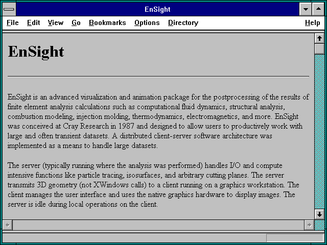Screenshot of EnSight