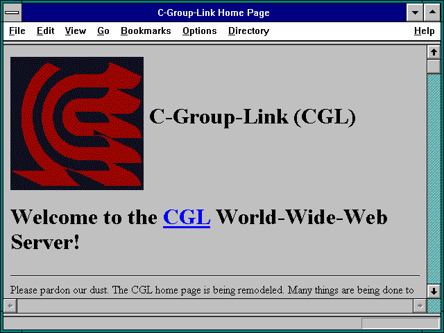 Screenshot of C-Group-Link Home Page