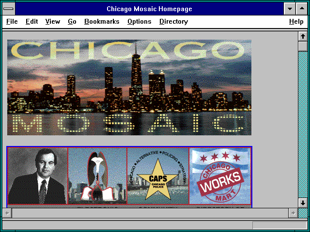 Screenshot of Chicago Mosaic Homepage
