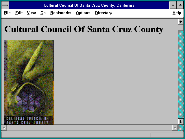 Screenshot of Cultural Council Of Santa Cruz County California