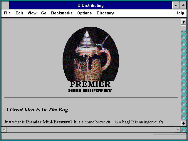 Screenshot of D Distributing