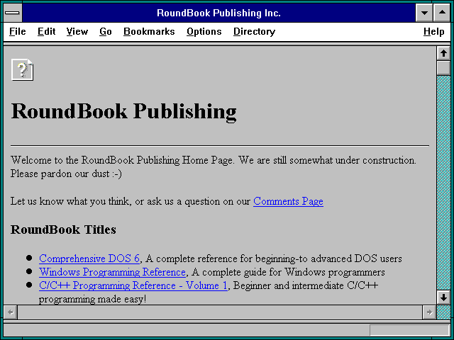 Screenshot of RoundBook Publishing Inc.