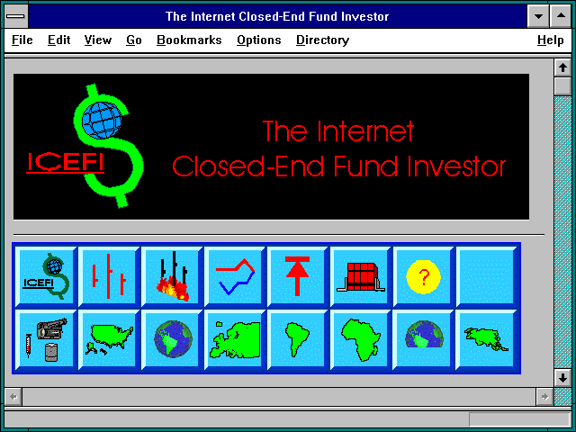 Screenshot of The Internet Closed-End Fund Investor