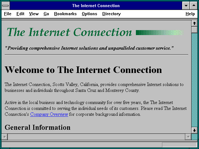 Screenshot of The Internet Connection
