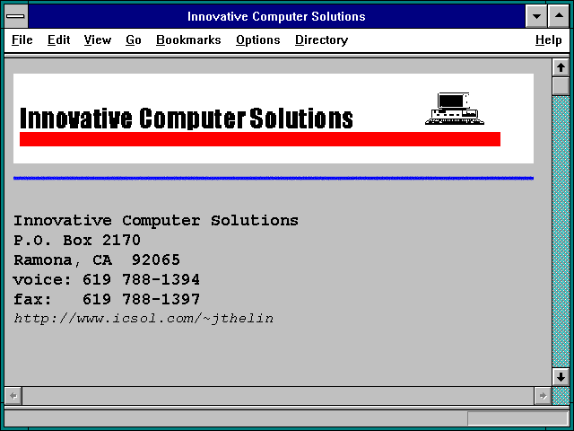 Screenshot of Innovative Computer Solutions