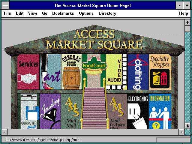 Screenshot of The Access Market Square Home Page!