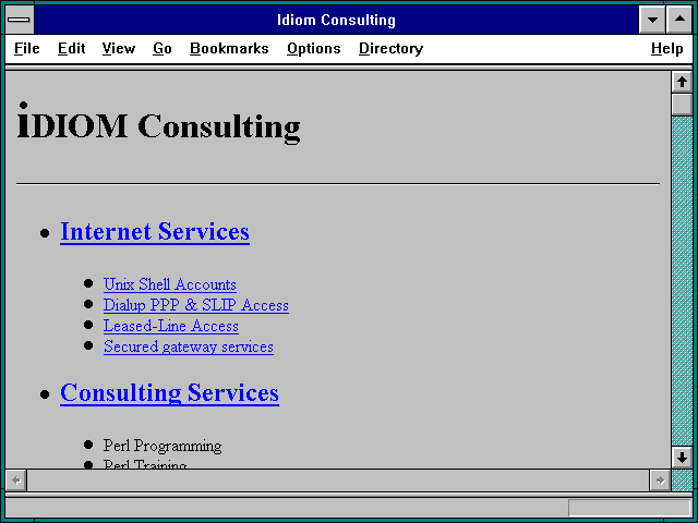 Screenshot of Idiom Consulting