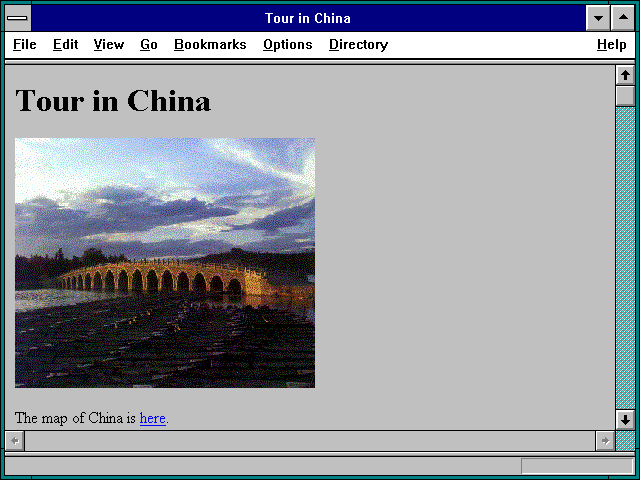 Screenshot of Tour in China