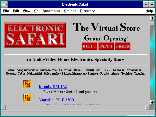 Screenshot of Electronic Safari