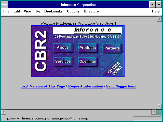 Screenshot of Inference Corporation