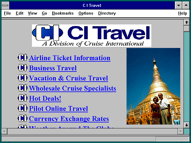 Screenshot of C I Travel
