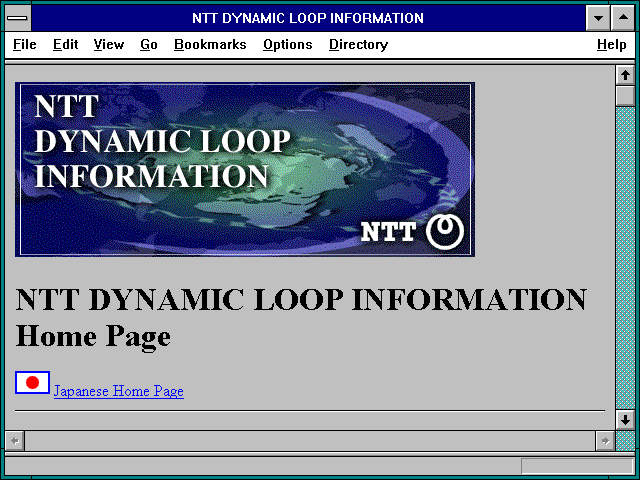 Screenshot of NTT DYNAMIC LOOP INFORMATION