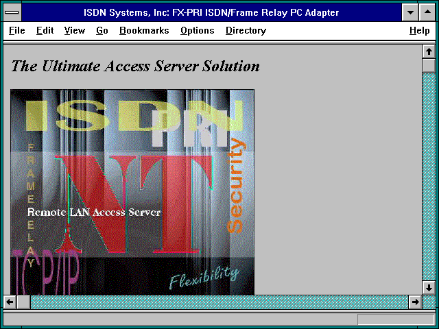 Screenshot of ISDN Systems Inc: FX-PRI ISDN/Frame Relay PC Adapter
