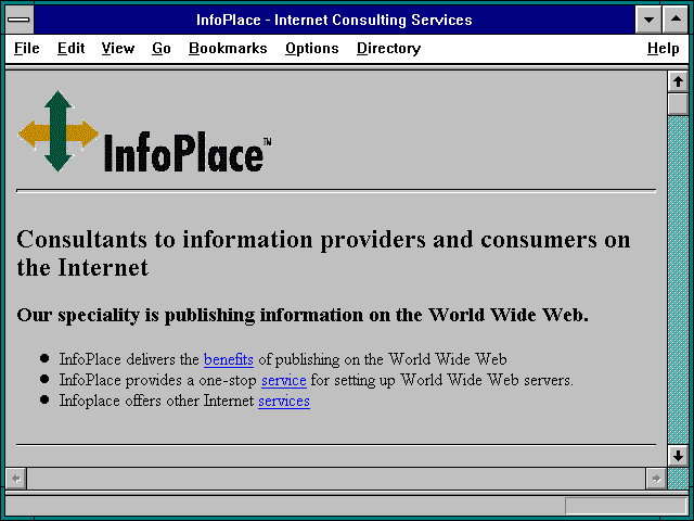 Screenshot of InfoPlace - Internet Consulting Services