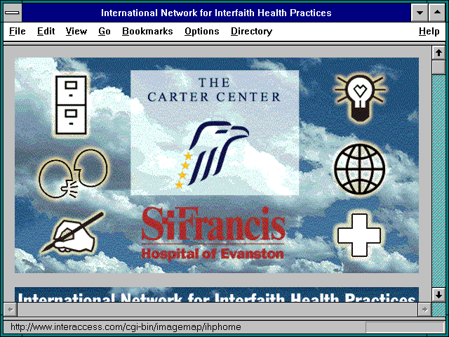 Screenshot of International Network for Interfaith Health Practices