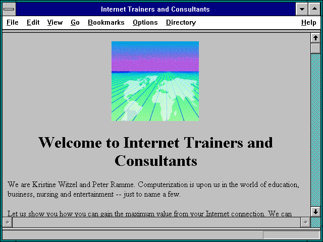 Screenshot of Internet Trainers and Consultants