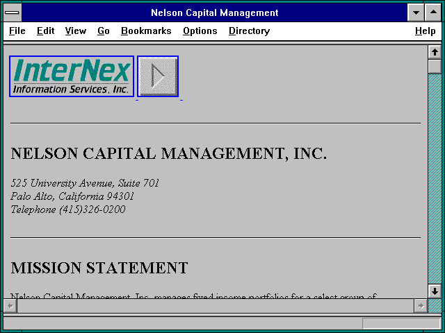 Screenshot of Nelson Capital Management