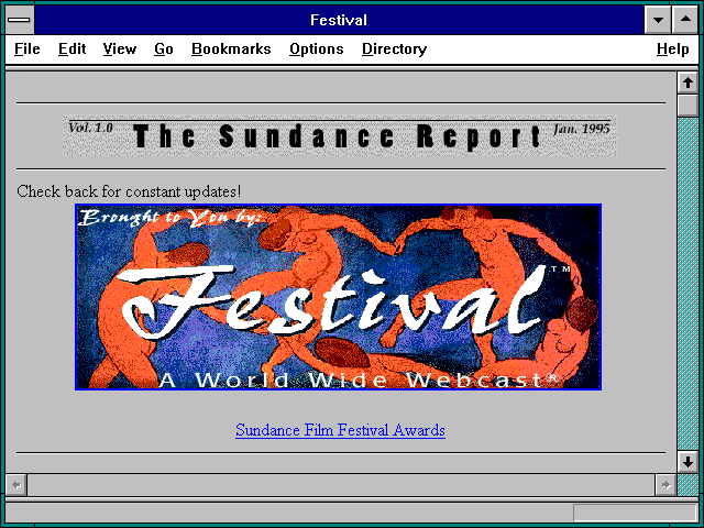 Screenshot of Festival