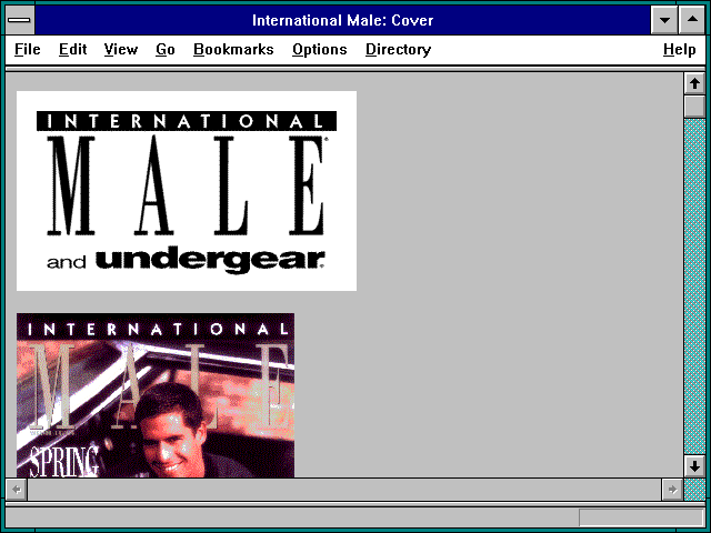 Screenshot of International Male: Men's Clothing Catalog