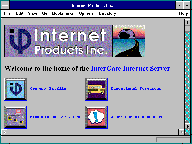 Screenshot of Internet Products Inc.