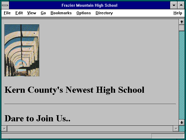 Screenshot of Frazier Mountain High School