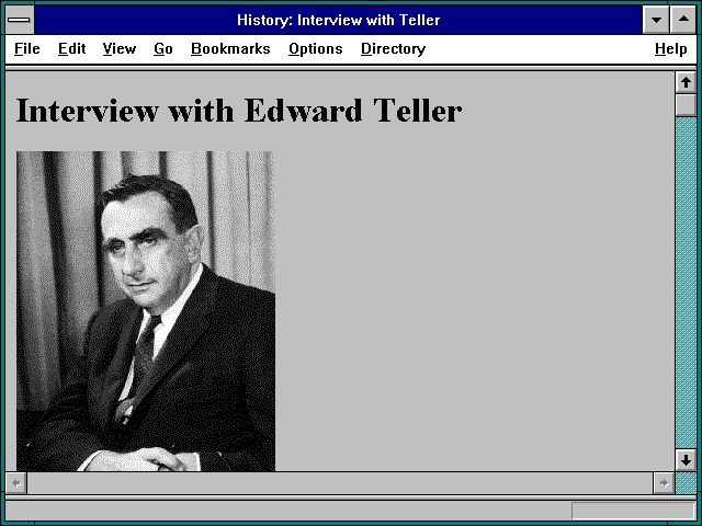 Screenshot of History: Interview with Teller