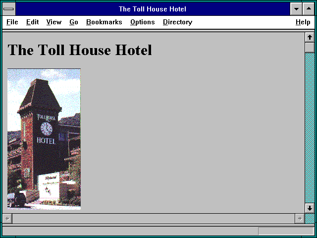 Screenshot of The Toll House Hotel