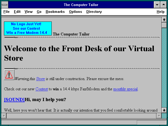 Screenshot of The Computer Tailor