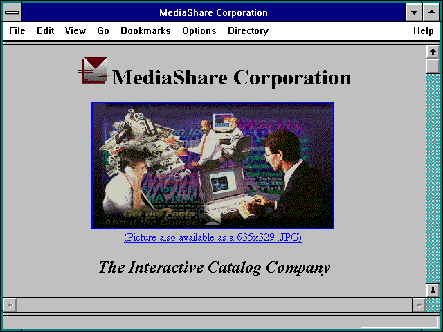 Screenshot of MediaShare Corporation