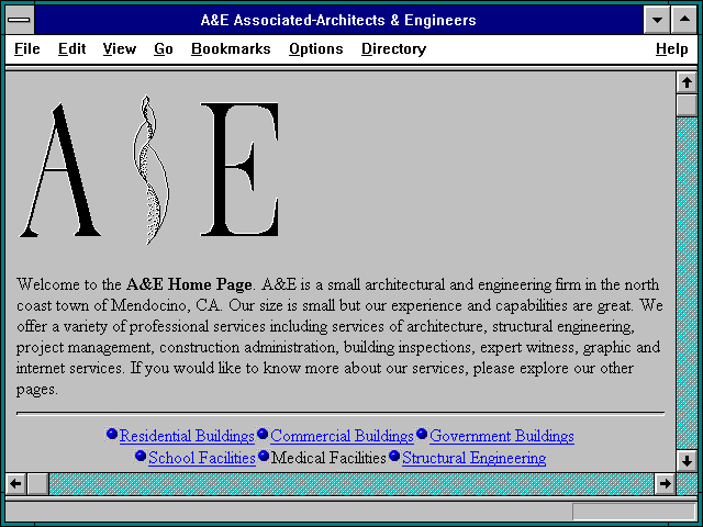Screenshot of A&E Associated-Architects & Engineers