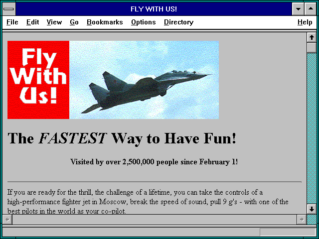 Screenshot of Fly With Us! - Soviet Airforce MiG-25 and SU-27 Rides