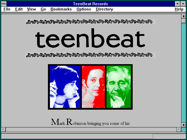 Screenshot of TeenBeat Records