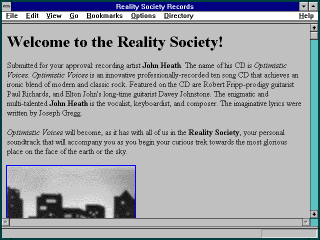 Screenshot of Reality Society Records