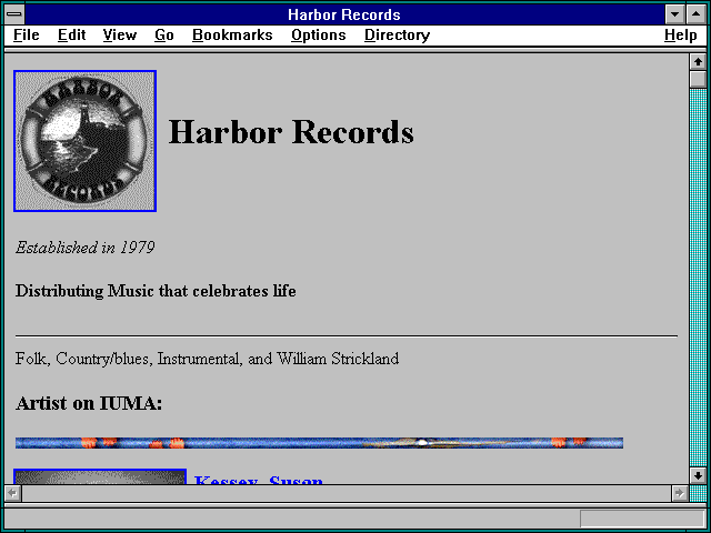 Screenshot of Harbor Records