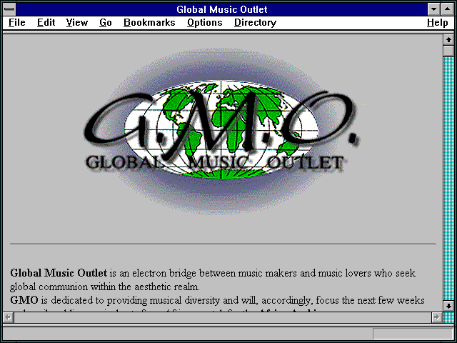 Screenshot of Global Music Outlet