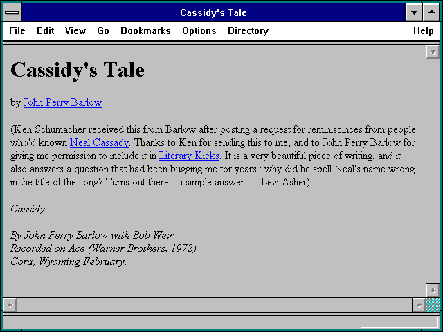 Screenshot of Cassidy's Tale