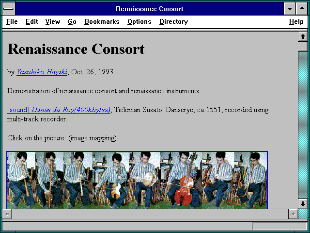 Screenshot of Renaissance Instruments
