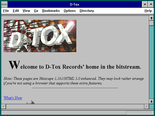 Screenshot of D-Tox