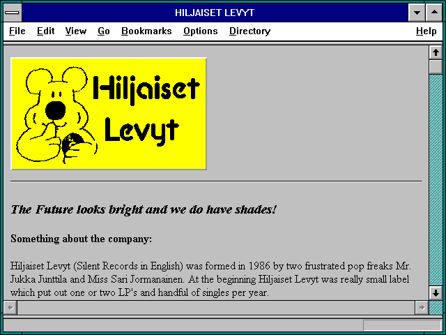 Screenshot of HILJAISET LEVYT