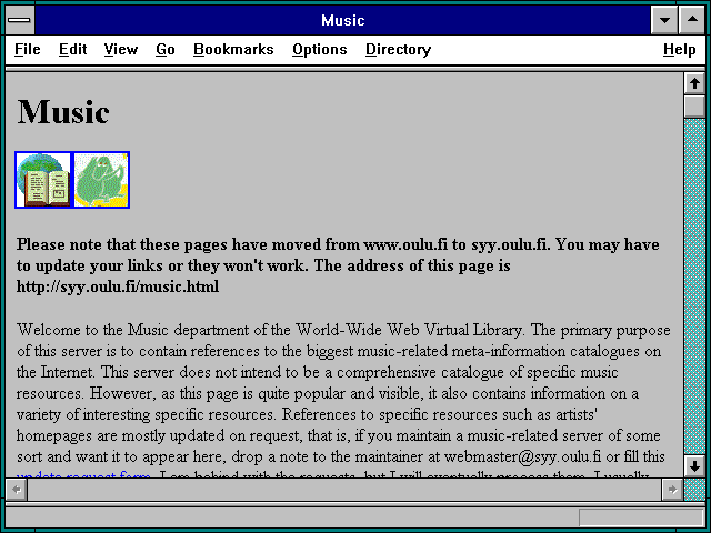 Screenshot of Music