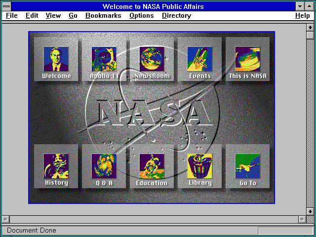 Screenshot of Welcome to NASA Public Affairs