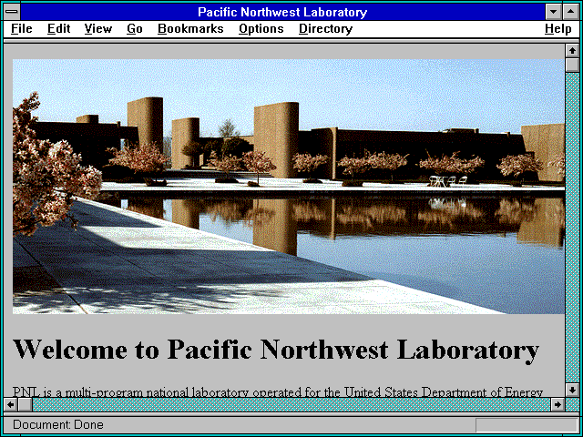 Screenshot of Pacific Northwest National Laboratory