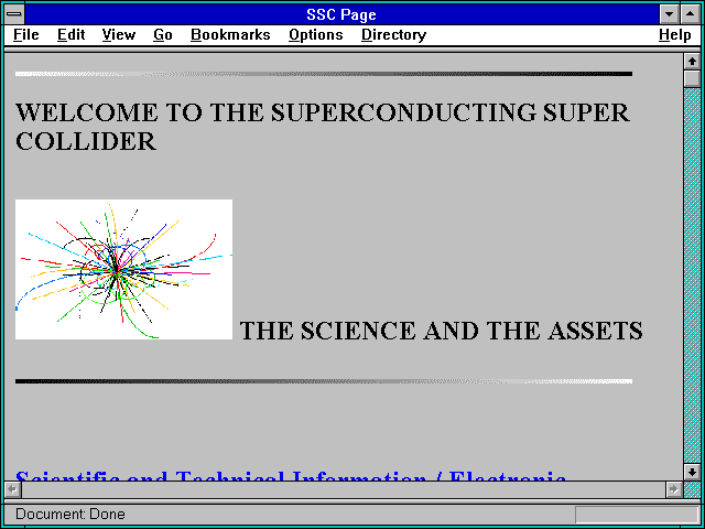 Screenshot of SSC Page