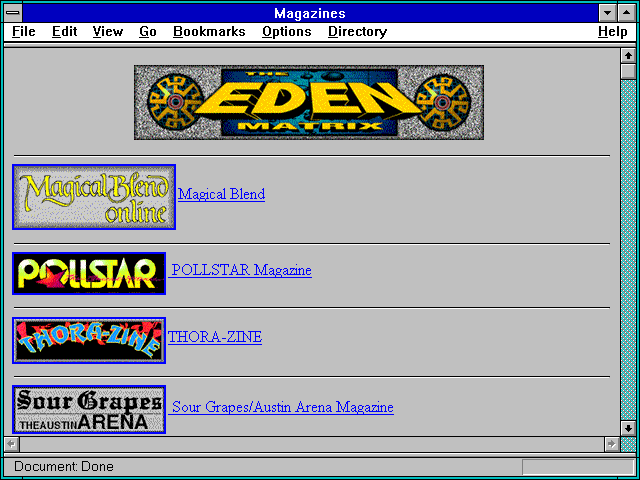 Screenshot of Magazines