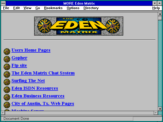 Screenshot of MORE Eden Matrix
