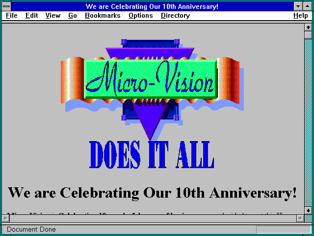 Screenshot of We are Celebrating Our 10th Anniversary!