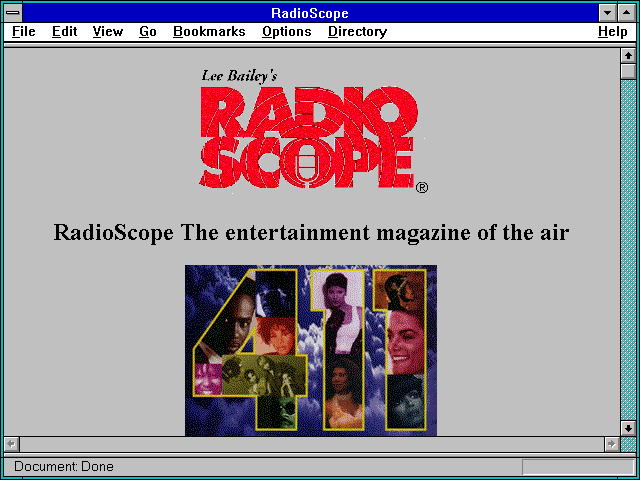 Screenshot of RadioScope