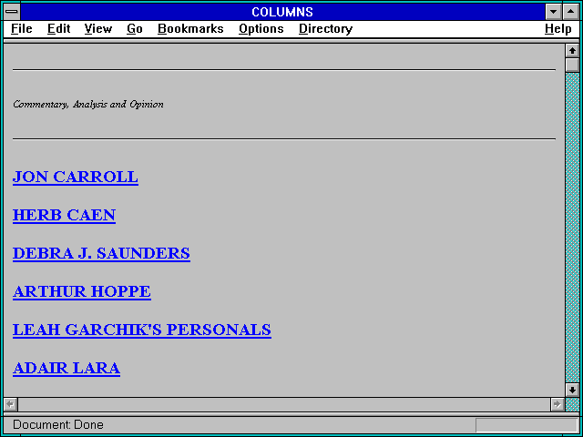Screenshot of COLUMNS