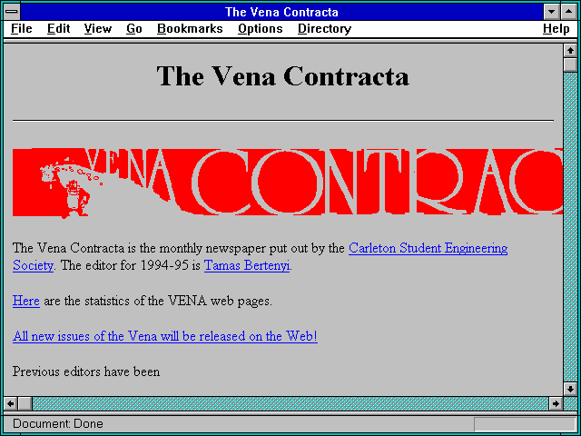 Screenshot of The Vena Contracta