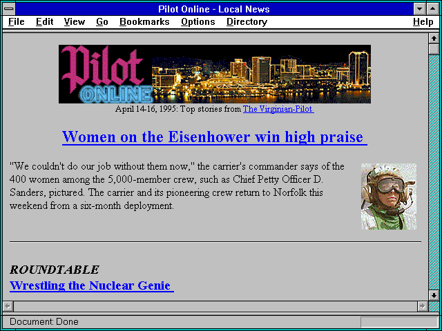 Screenshot of Pilot Online - Local News